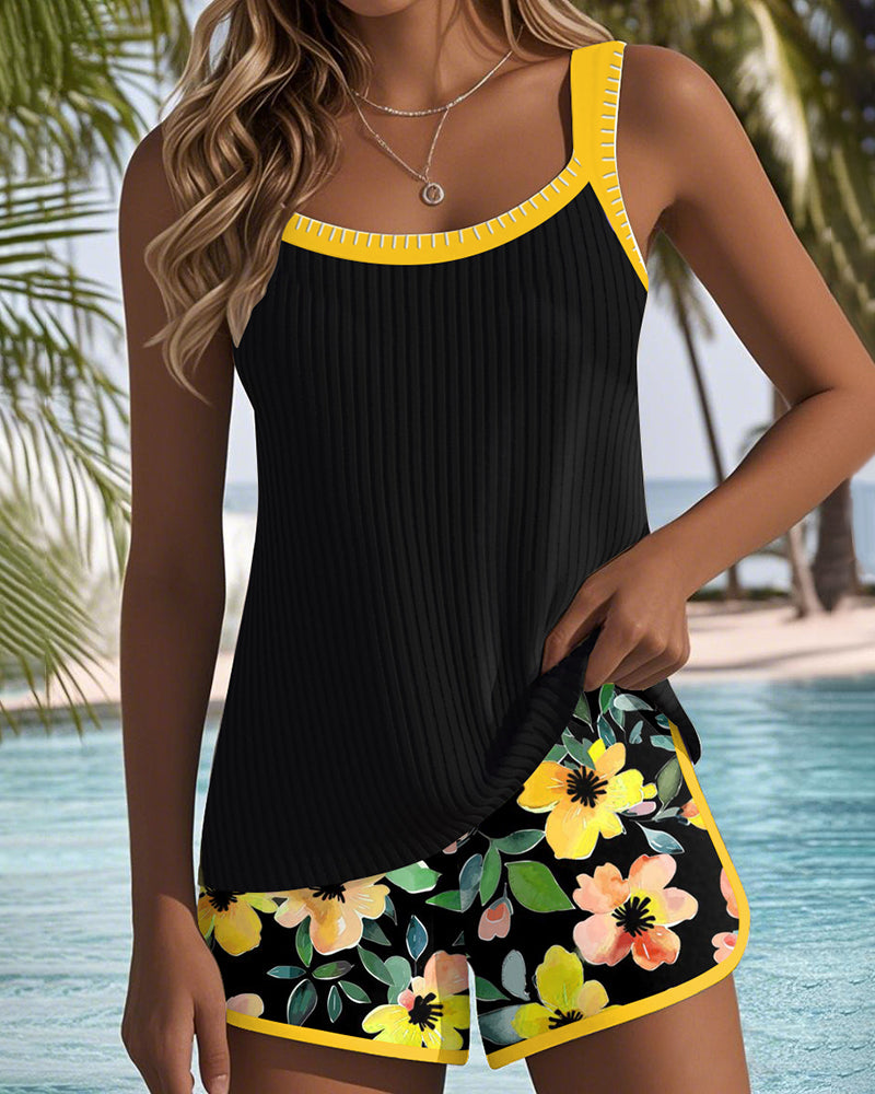 Wenmei | Elegant Two-Piece Tankini Set