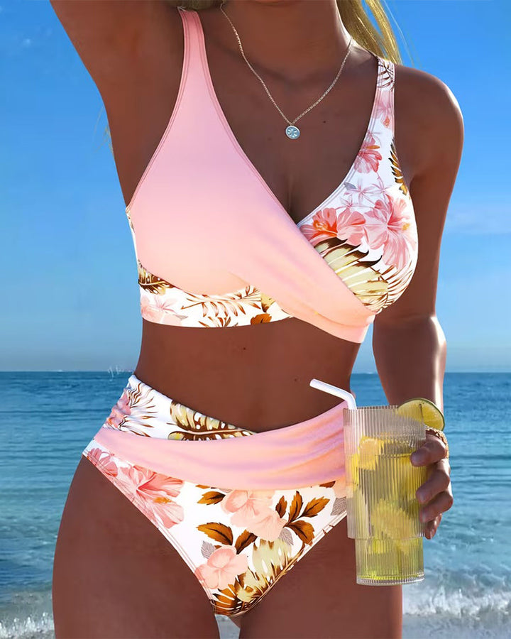 Chingyi | Floral Contrast Bikini