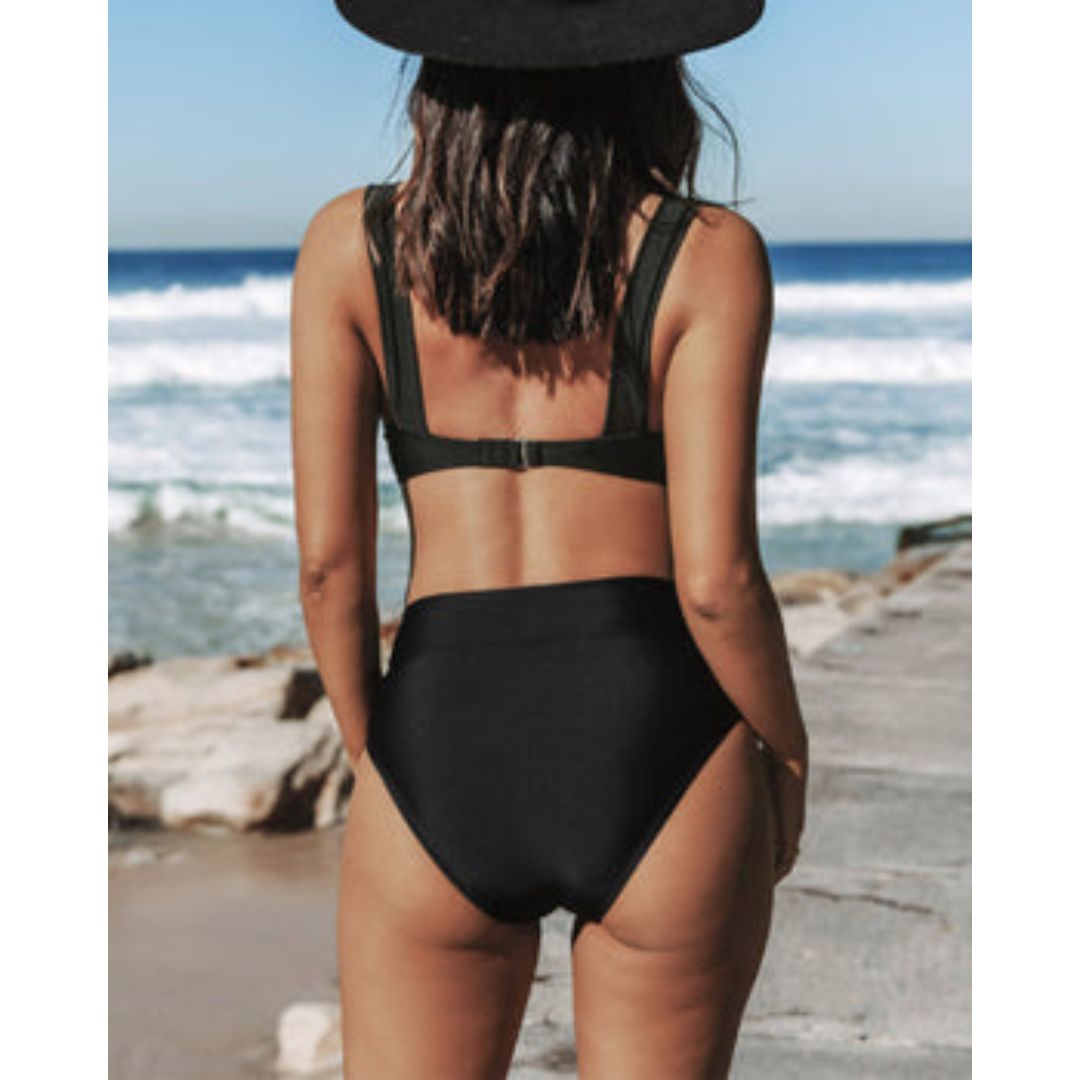 Wenyue | Smooth High-Waisted Swimsuit